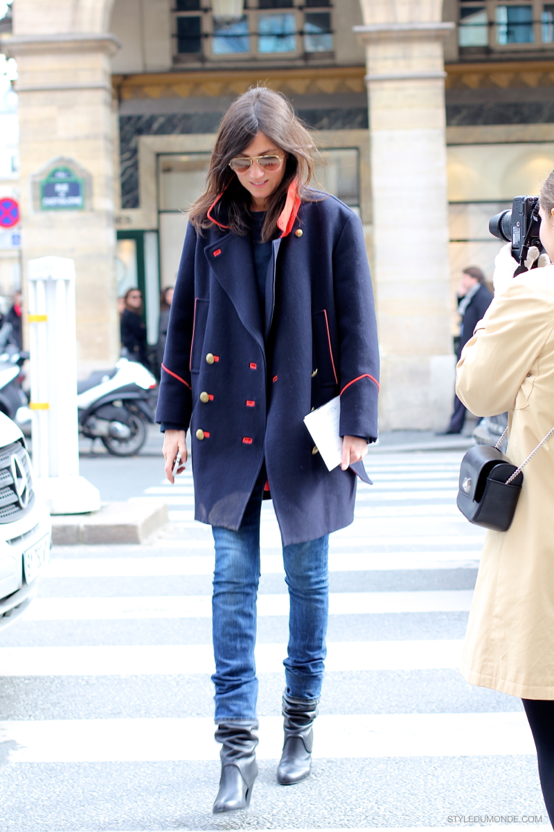 PFW FW 2013/2014: Emmanuelle Alt - STYLE DU MONDE | Street Style Street ...