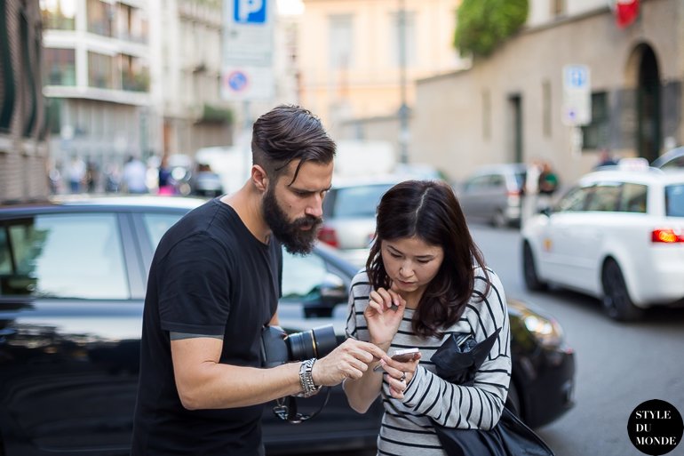 Adam Katz Sinding & Acielle Styledumonde Street Style Street Fashion by STYLEDUMONDE Street Style Street Fashion blog