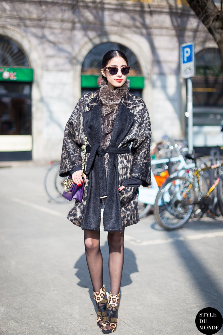 Milan Fashion Week FW 2014 Street Style: Denni Elias - STYLE DU MONDE ...