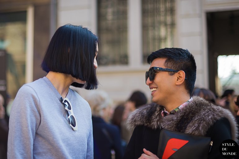 Eva Chen & Bryanboy Street Style Street Fashion by STYLEDUMONDE Street Style Fashion Blog