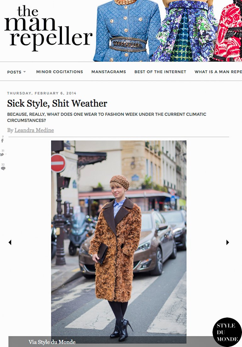 STYLEDUMONDE on the Man Repeller Vika Gazinskaya Street Style Street Fashion by STYLEDUMONDE Street Style Fashion Blog