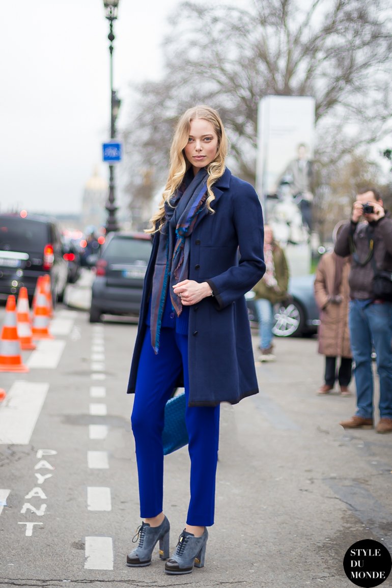 Tanya Dziahileva Model off duty Street Style Street Fashion by STYLEDUMONDE Street Style Fashion Blog