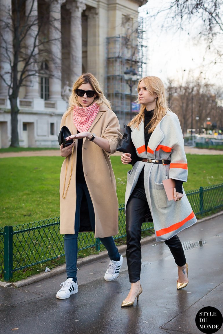 Camille Charrière & Pernille Teisbæk Street Style Street Fashion by STYLEDUMONDE Street Style Fashion Blog