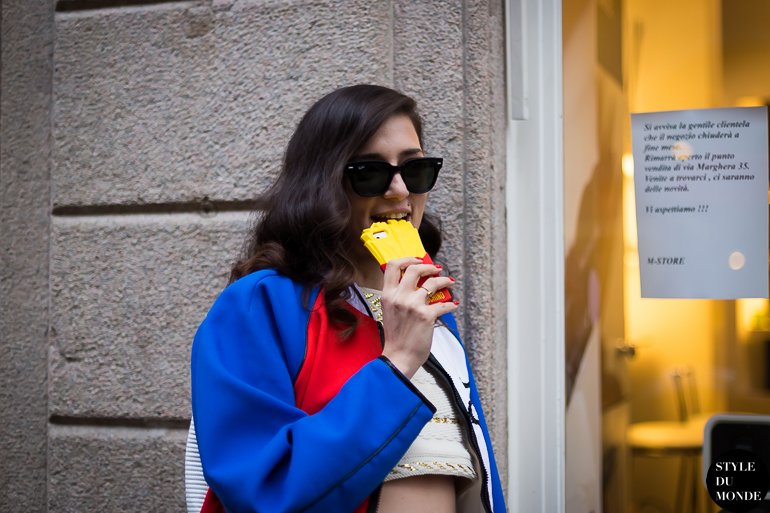 Eleonora Carisi Street Style Street Fashion by STYLEDUMONDE Street Style Fashion Blog