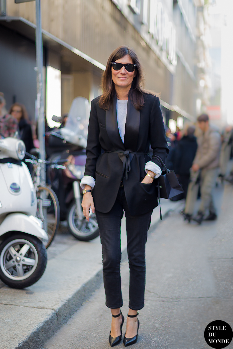 Emmanuelle Alt - STYLE DU MONDE | Street Style Street Fashion Photos