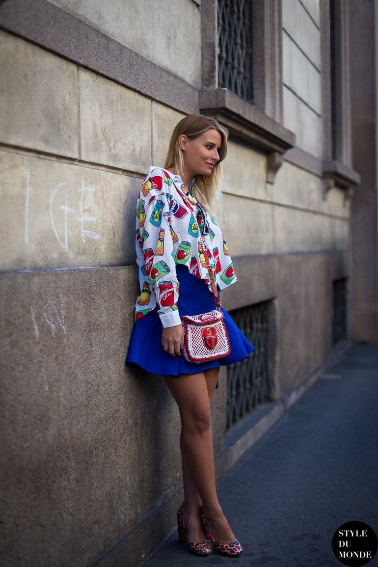 After Blumarine fashion show Street Style Street Fashion by STYLEDUMONDE Street Style Fashion Blog