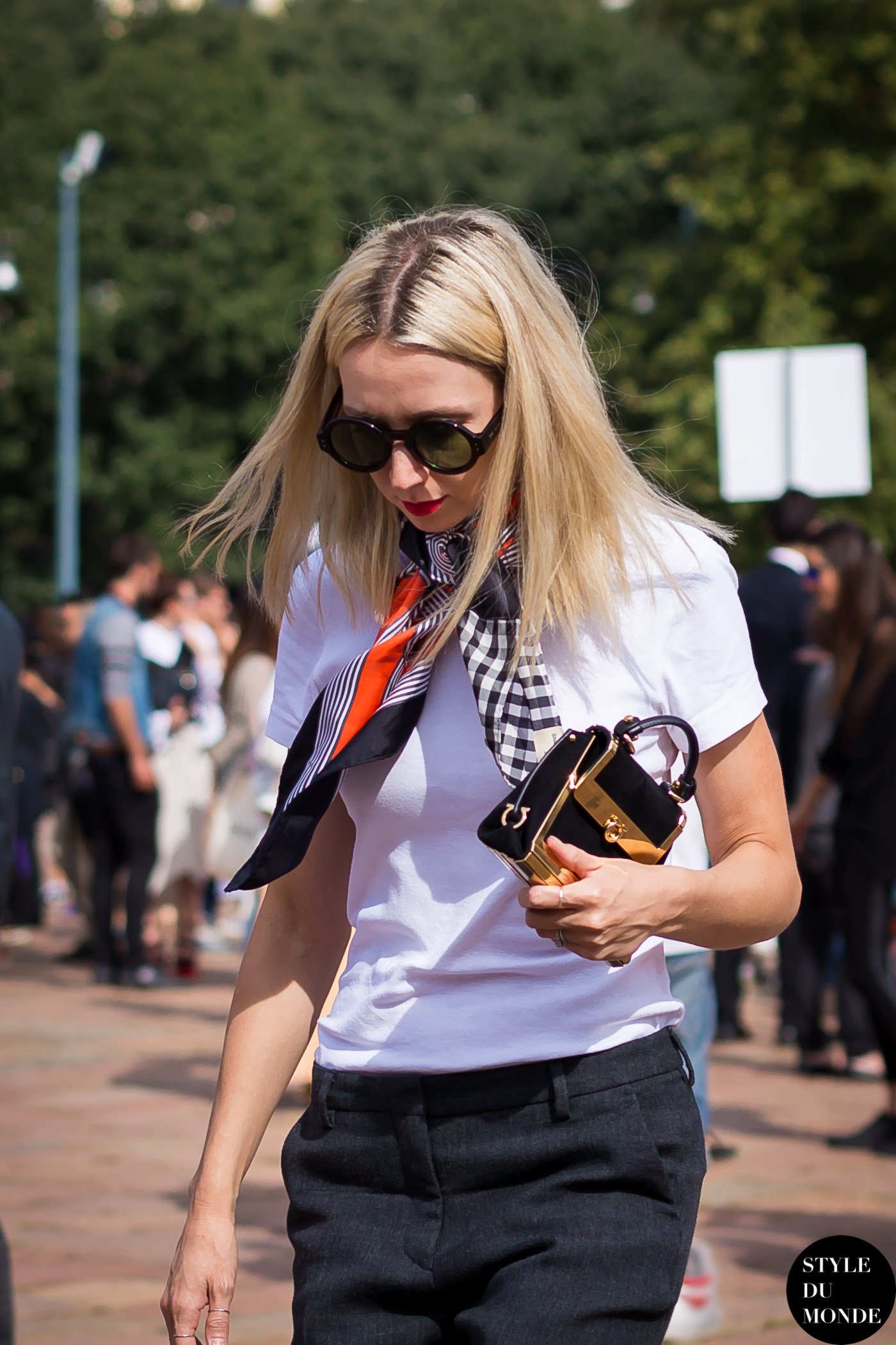 After Just Cavalli fashion show Street Style Street Fashion Street Style Street Fashion by STYLEDUMONDE Street Style Fashion Blog