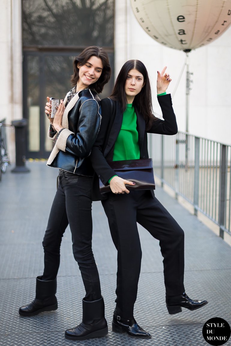 Manon Leloup & Larissa Hofmann Street Style Street Fashion by STYLEDUMONDE Street Style Fashion Blog