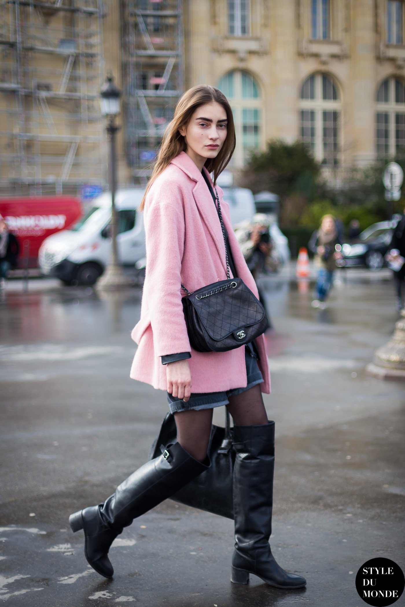 Marine Deleeuw Street Style Street Fashion by STYLEDUMONDE Street Style Fashion Blog