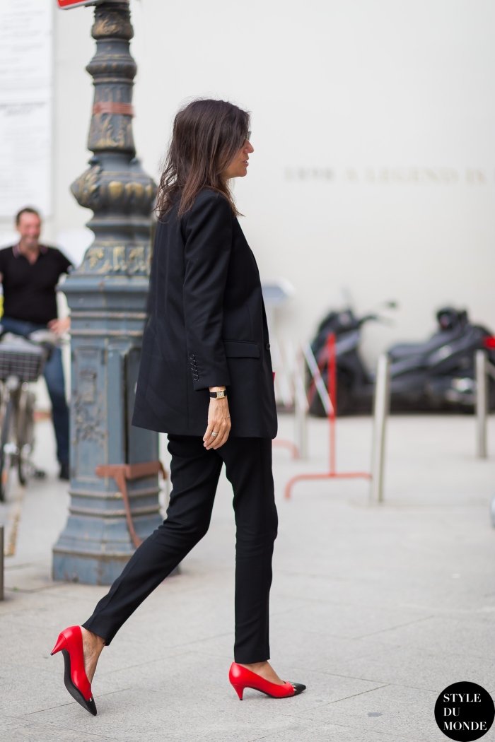 Emmanuelle Alt Street Style Street Fashion by STYLEDUMONDE Street Style Fashion Blog