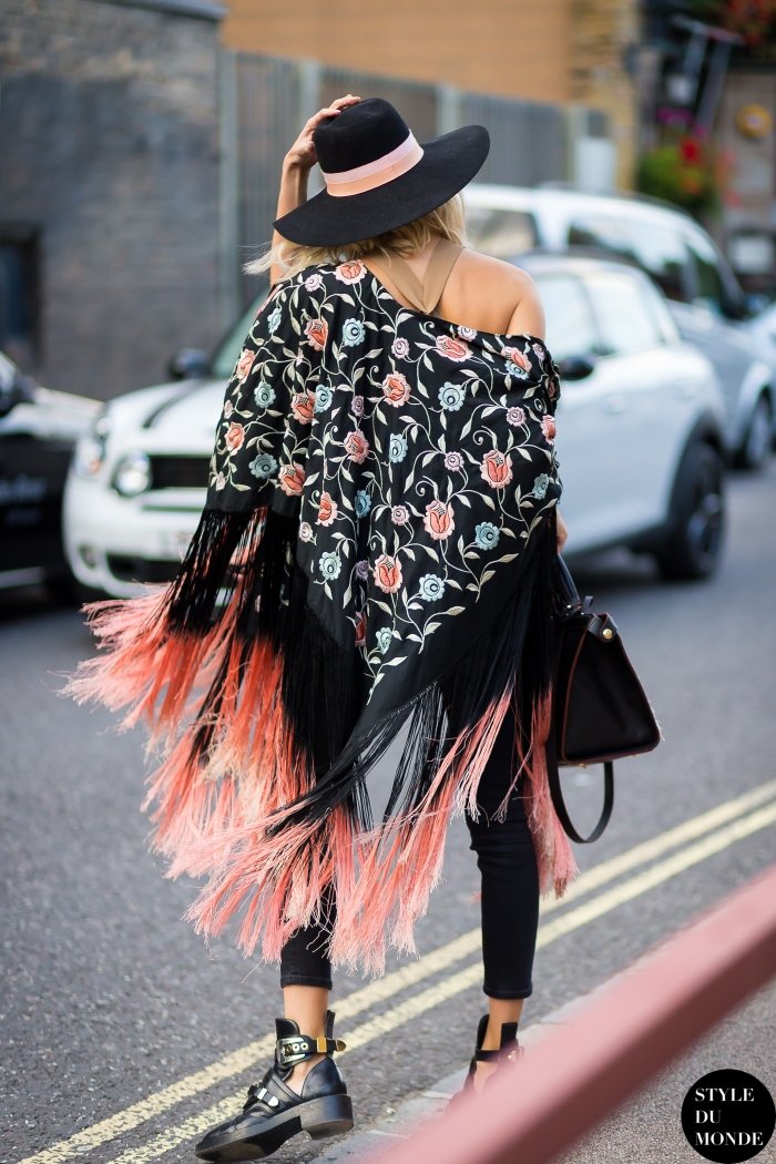 Elena Perminova Street Style Street Fashion Streetsnaps by STYLEDUMONDE Street Style Fashion Blog