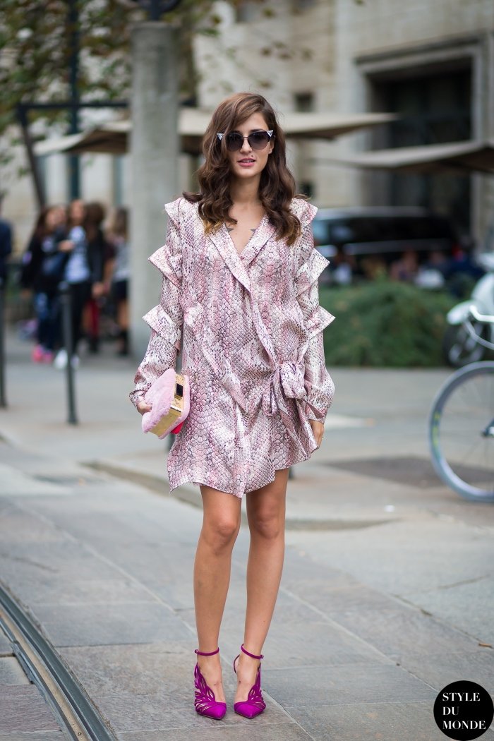 Eleonora Carisi Street Style Street Fashion Streetsnaps by STYLEDUMONDE Street Style Fashion Blog