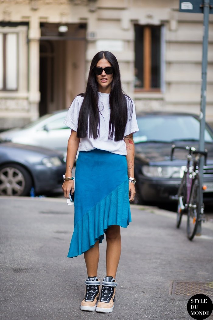 Gilda Ambrosio Street Style Street Fashion Streetsnaps by STYLEDUMONDE Street Style Fashion Blog