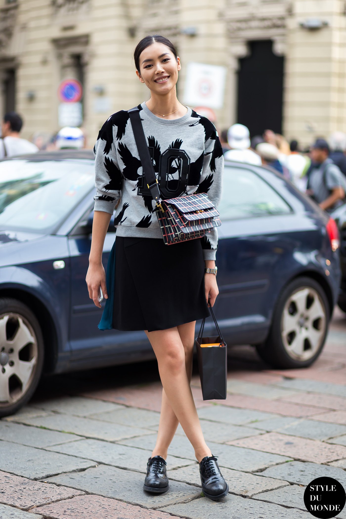 Liu Wen Street Style Street Fashion Streetsnaps by STYLEDUMONDE Street Style Fashion Blog