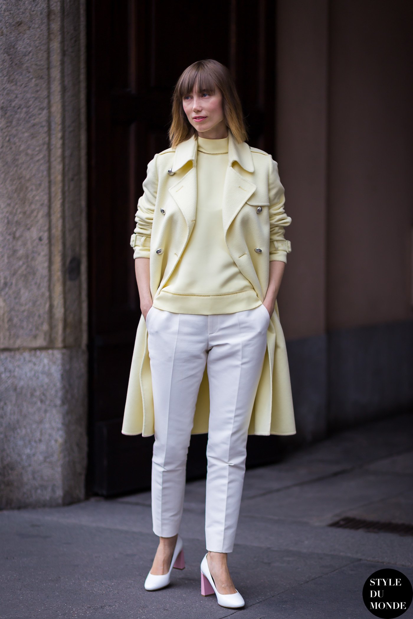 Anya Ziourova Street Style Street Fashion Streetsnaps by STYLEDUMONDE Street Style Fashion Blog