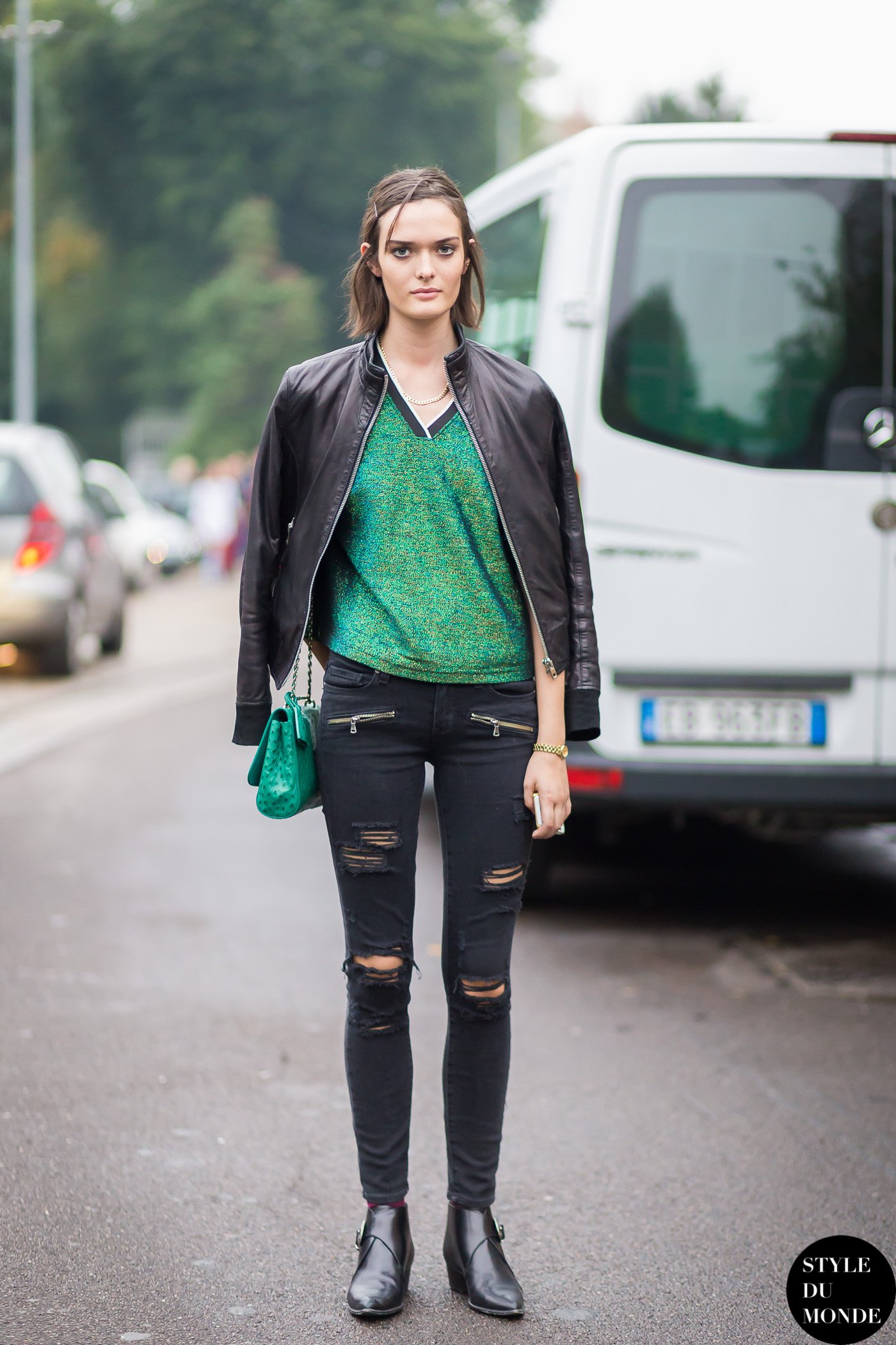 Sam Rollinson Street Style Street Fashion Streetsnaps by STYLEDUMONDE Street Style Fashion Blog