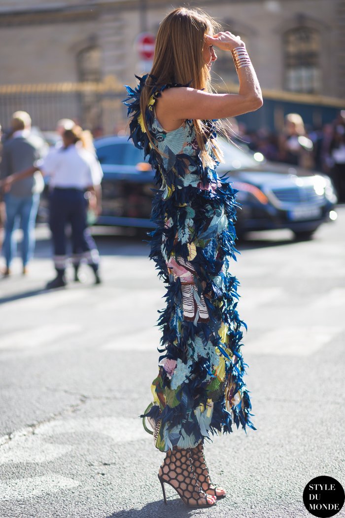 Anna Dello Russo Street Style Street Fashion Streetsnaps by STYLEDUMONDE Street Style Fashion Blog