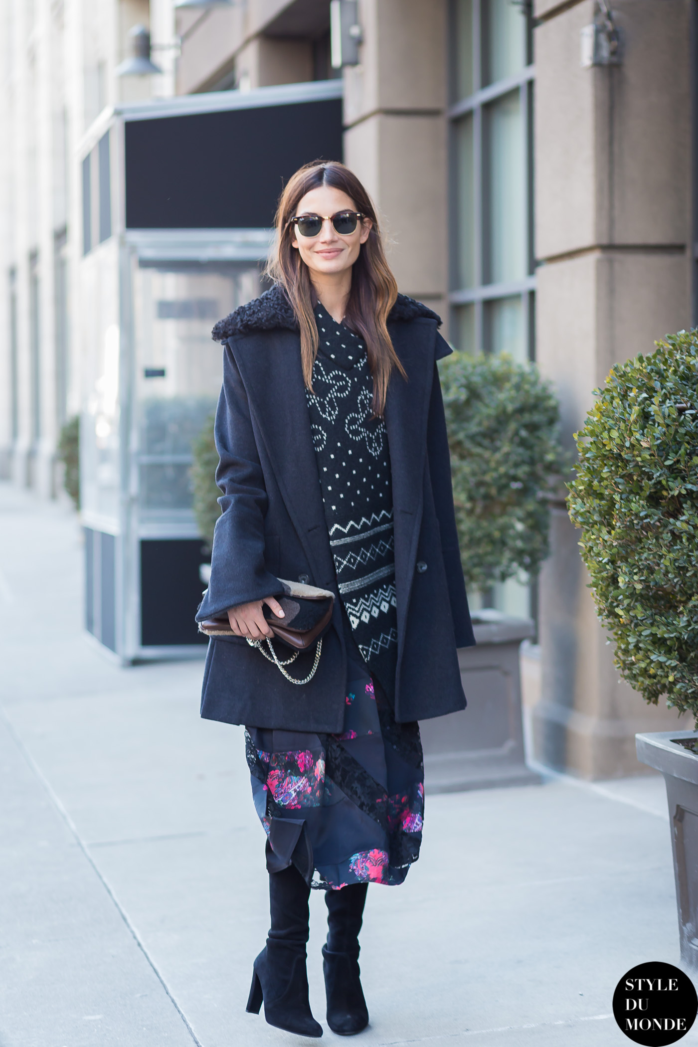 New York Fashion Week FW 2015 Street Style: Lily Aldridge - STYLE DU ...