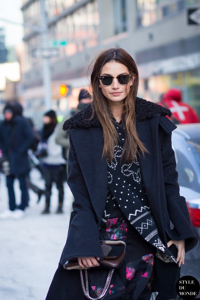 Lily Aldridge Street Style Street Fashion Streetsnaps by STYLEDUMONDE Street Style Fashion Blog