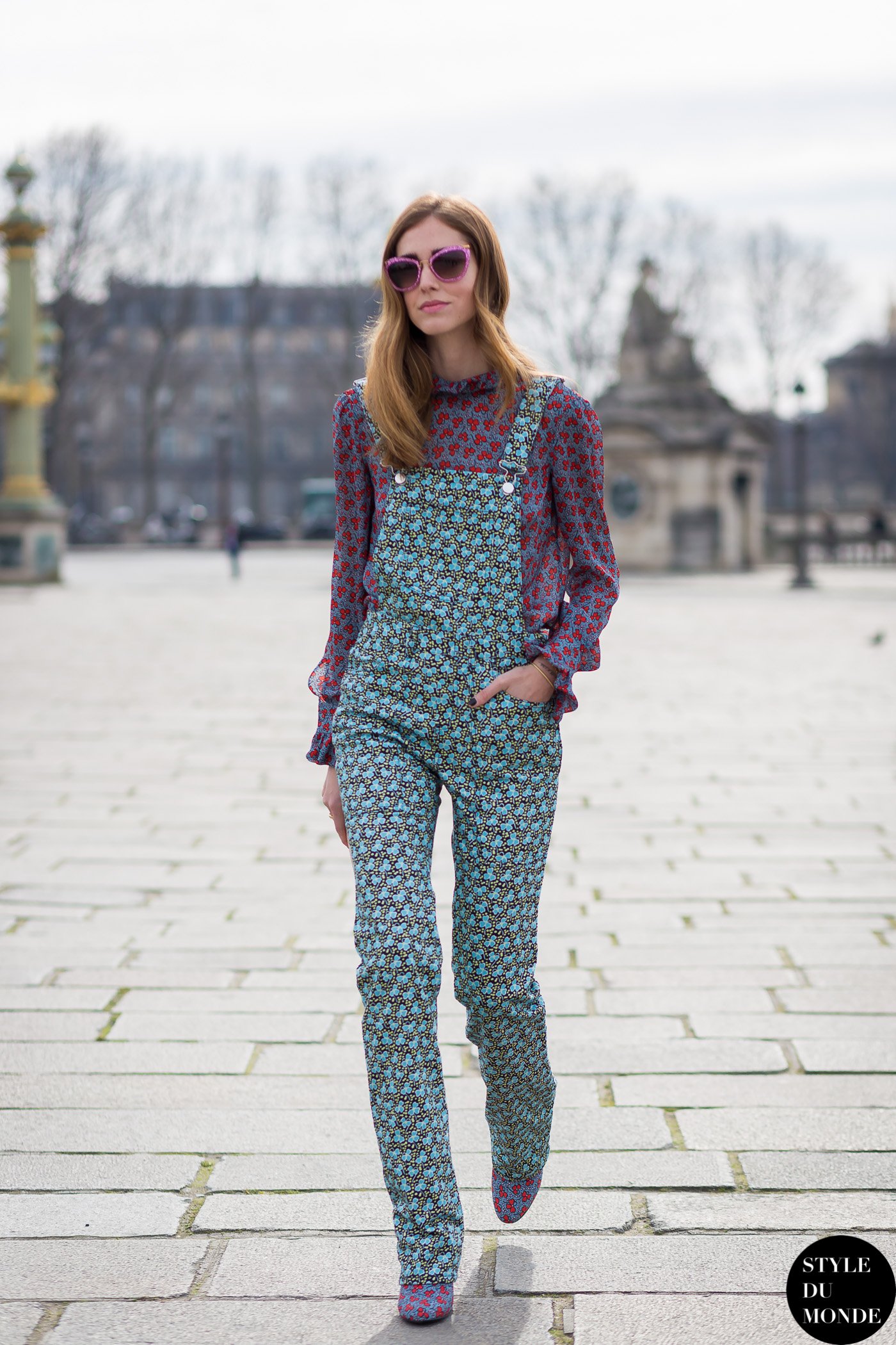 Chiara Ferragni The Blonde Salad Street Style Street Fashion Streetsnaps by STYLEDUMONDE Street Style Fashion Blog