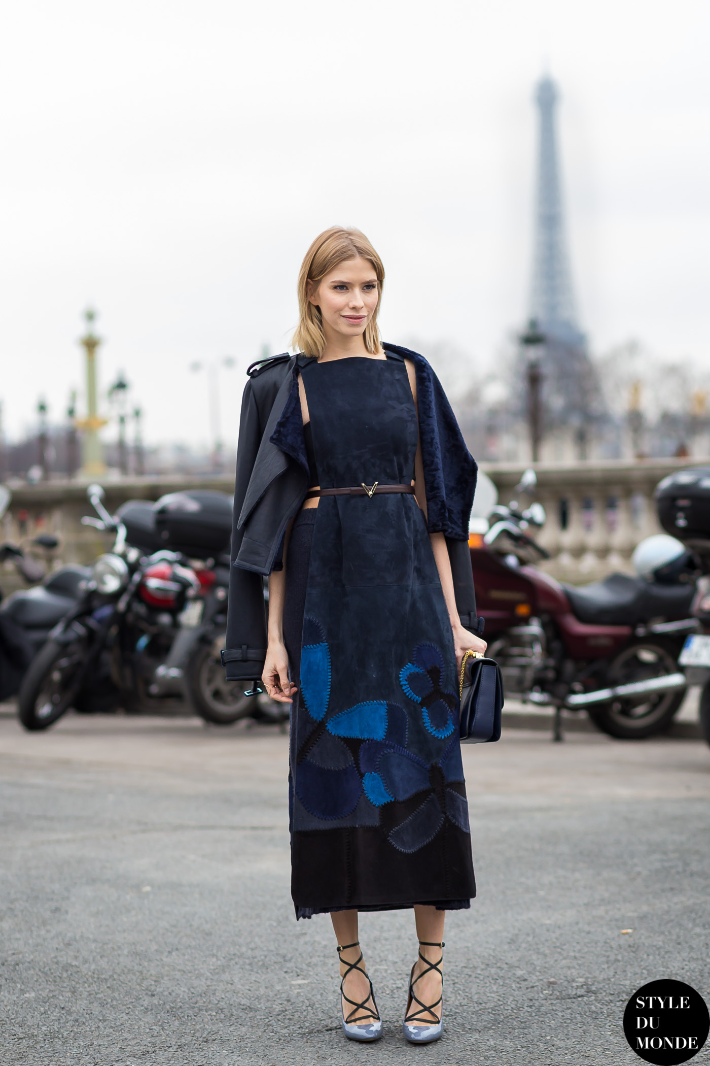 Paris Fashion Week FW 2015 Street Style: Elena Perminova - STYLE DU ...