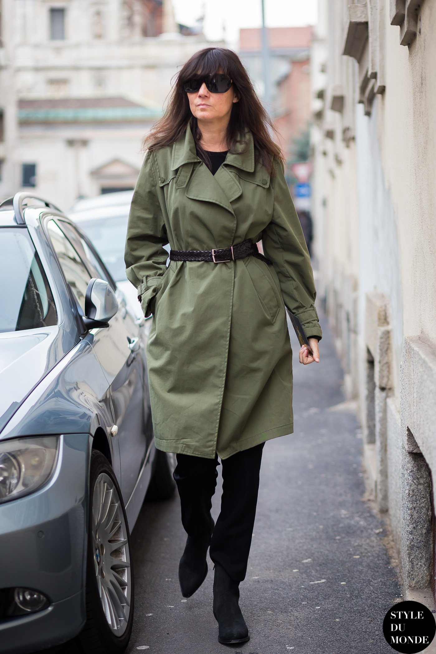 Emmanuelle Alt Street Style Street Fashion Streetsnaps by STYLEDUMONDE Street Style Fashion Blog