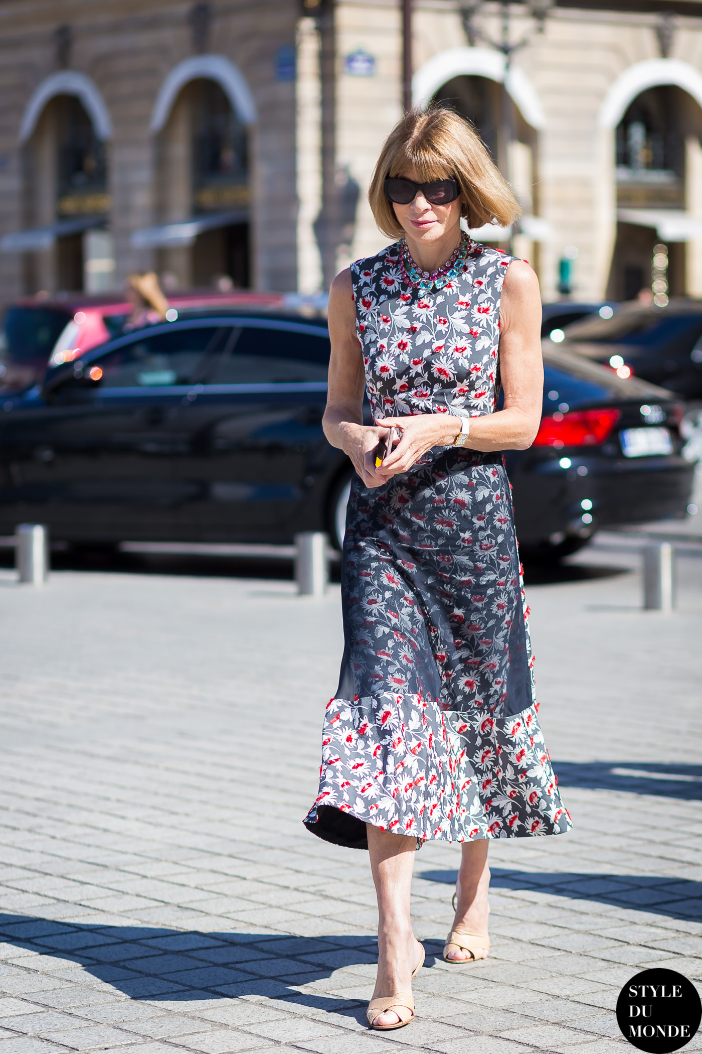 Haute Couture Fall 2015 Street Style: Anna Wintour - STYLE DU MONDE ...