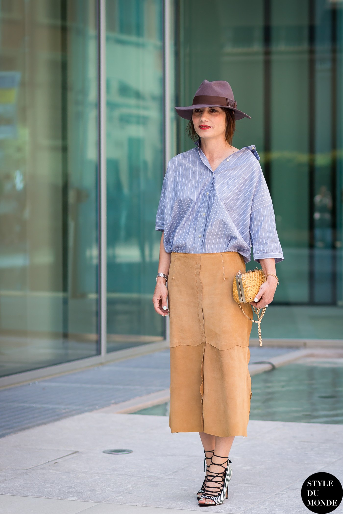 Before Costume National Street Style Street Fashion Streetsnaps by STYLEDUMONDE Street Style Fashion Photography