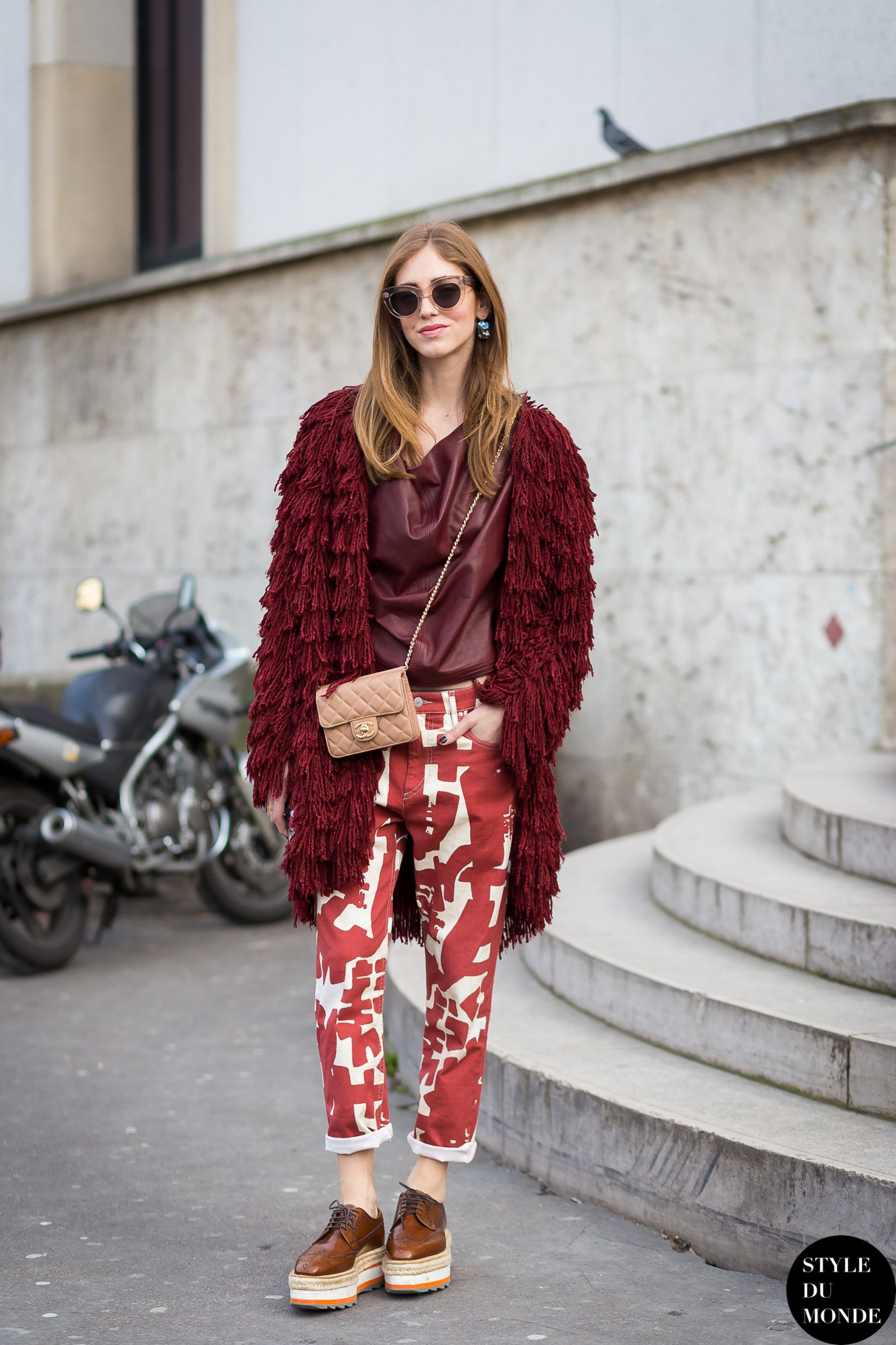 Chiara Ferragni The Blonde Salad Street Style Street Fashion Streetsnaps by STYLEDUMONDE Street Style Fashion Photography