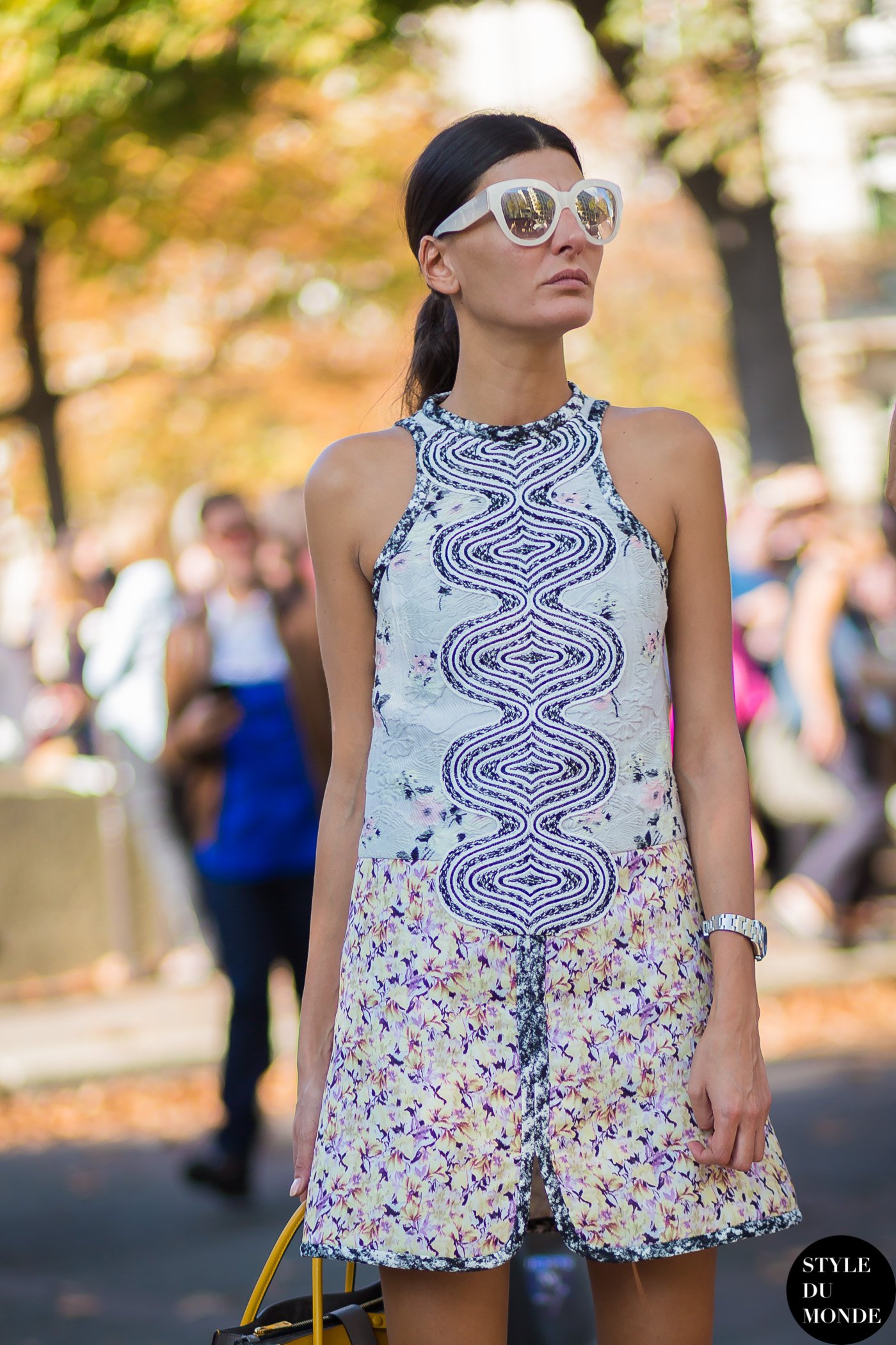 Giovanna Battaglia Street Style Street Fashion Streetsnaps by STYLEDUMONDE Street Style Fashion Photography