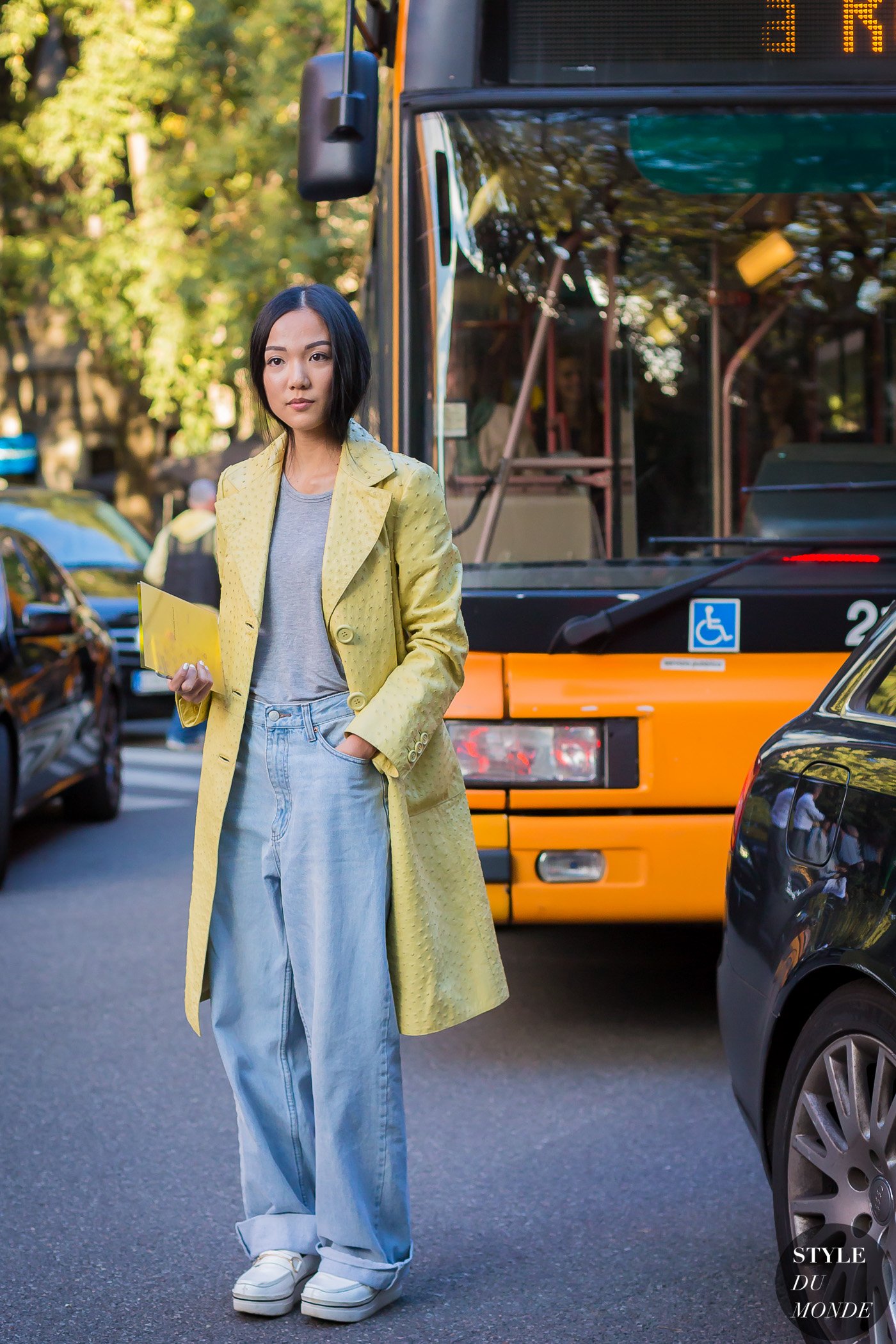 Yoyo Cao Street Style Street Fashion Streetsnaps by STYLEDUMONDE Street Style Fashion Photography