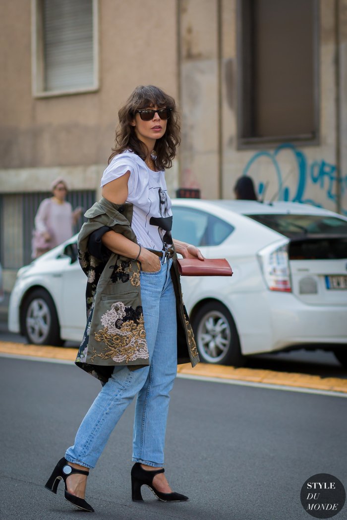 Irina Lakicevic Street Style Street Fashion Streetsnaps by STYLEDUMONDE Street Style Fashion Photography