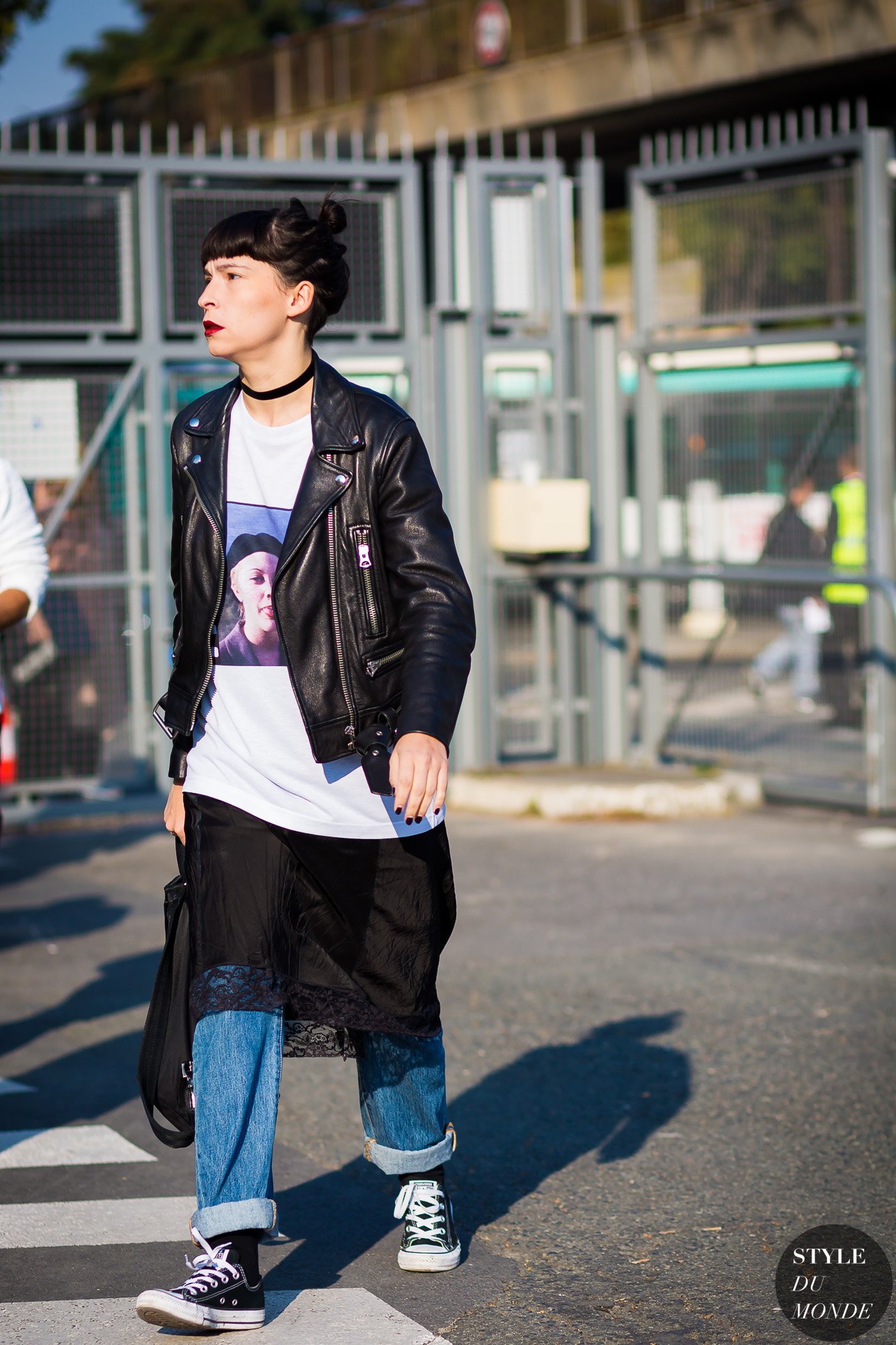 Before Kenzo Street Style Street Fashion Streetsnaps by STYLEDUMONDE Street Style Fashion Photography