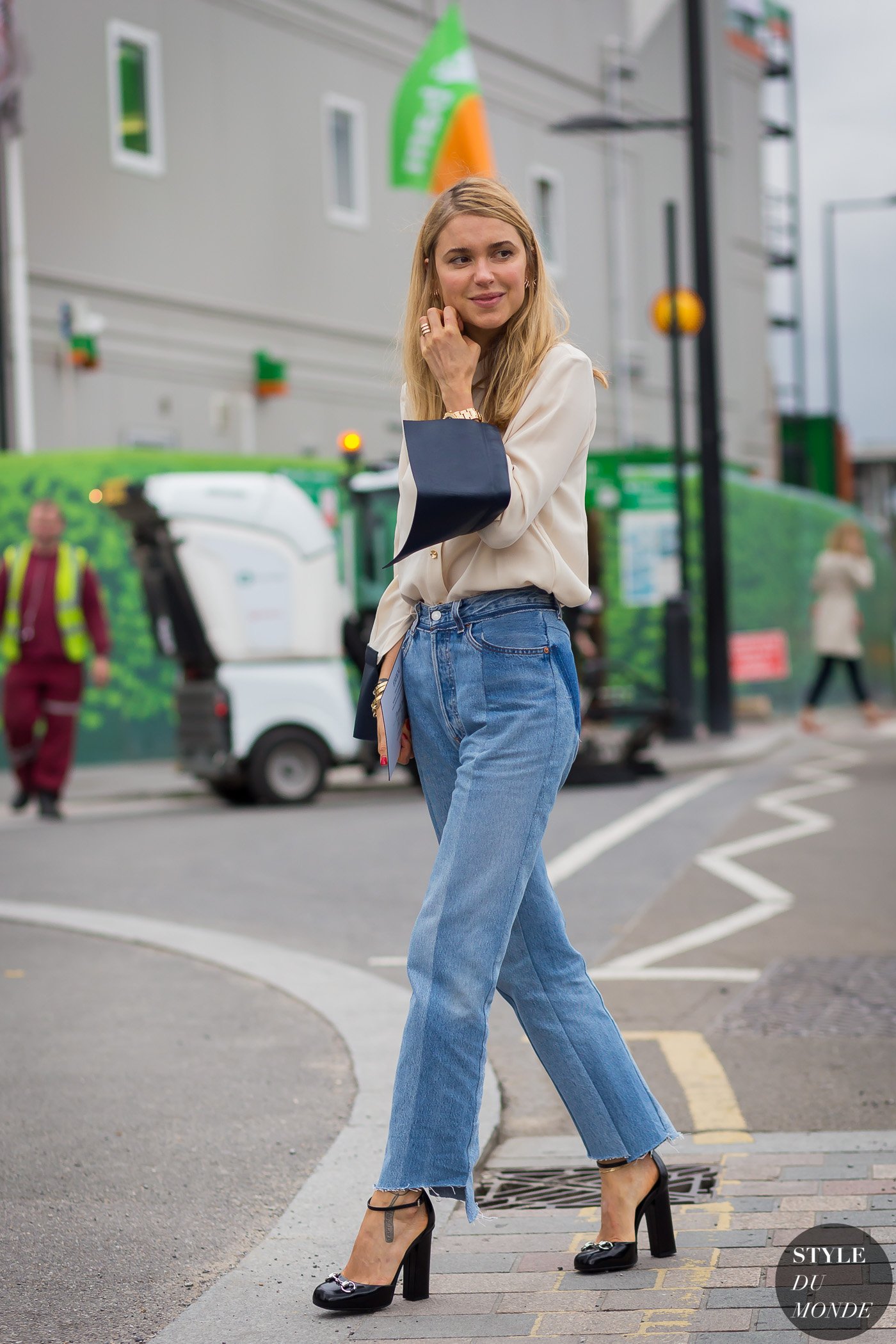 Pernille Teisbaek Street Style Street Fashion Streetsnaps by STYLEDUMONDE Street Style Fashion Photography