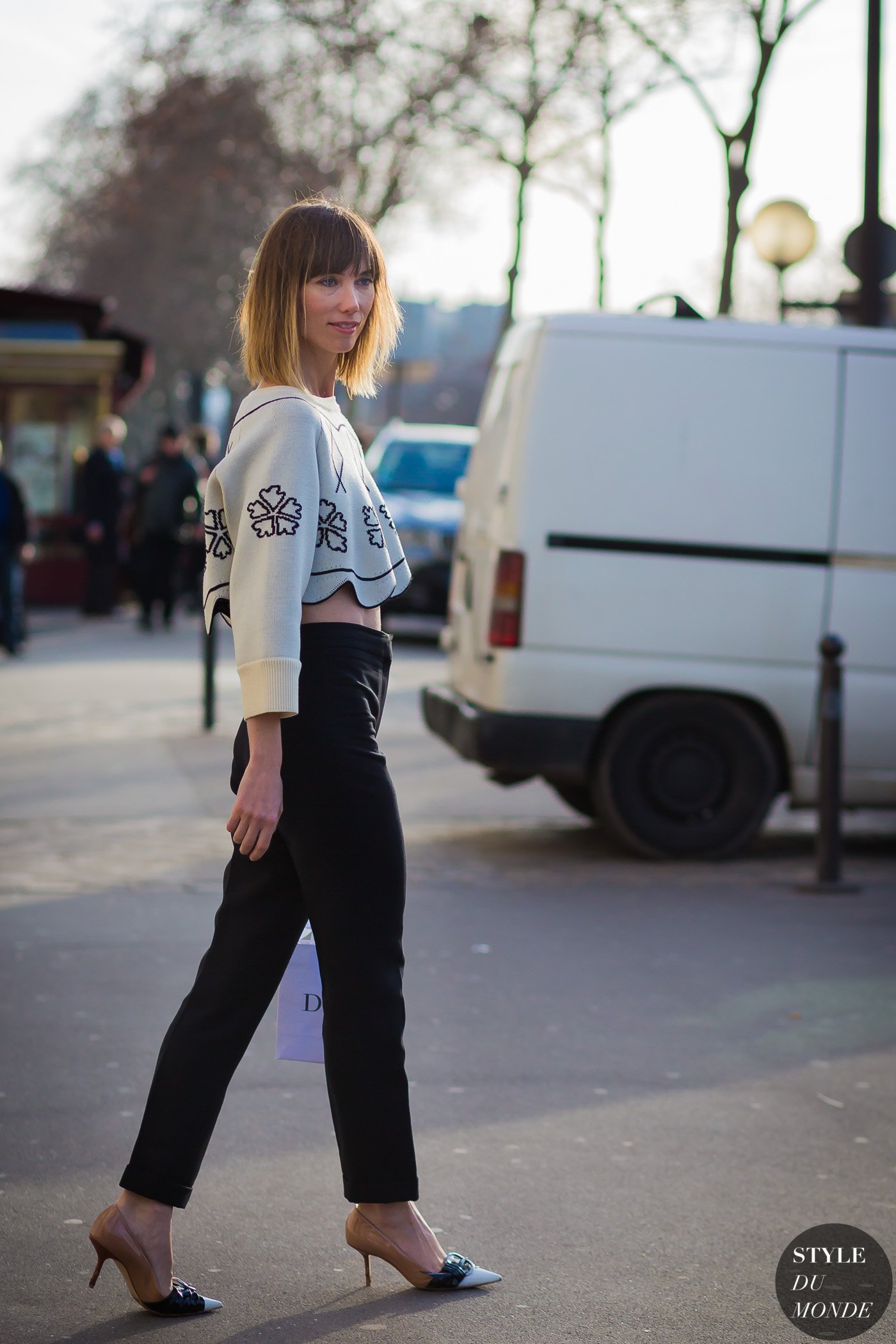 Anya Ziourova Street Style Street Fashion Streetsnaps by STYLEDUMONDE Street Style Fashion Photography