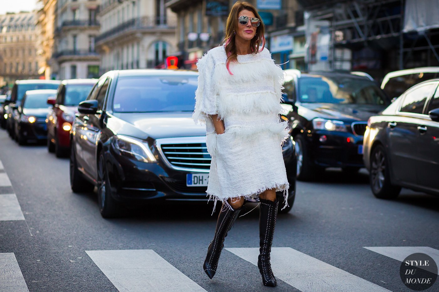 Anna Dello Russo Street Style Street Fashion Streetsnaps by STYLEDUMONDE Street Style Fashion Photography