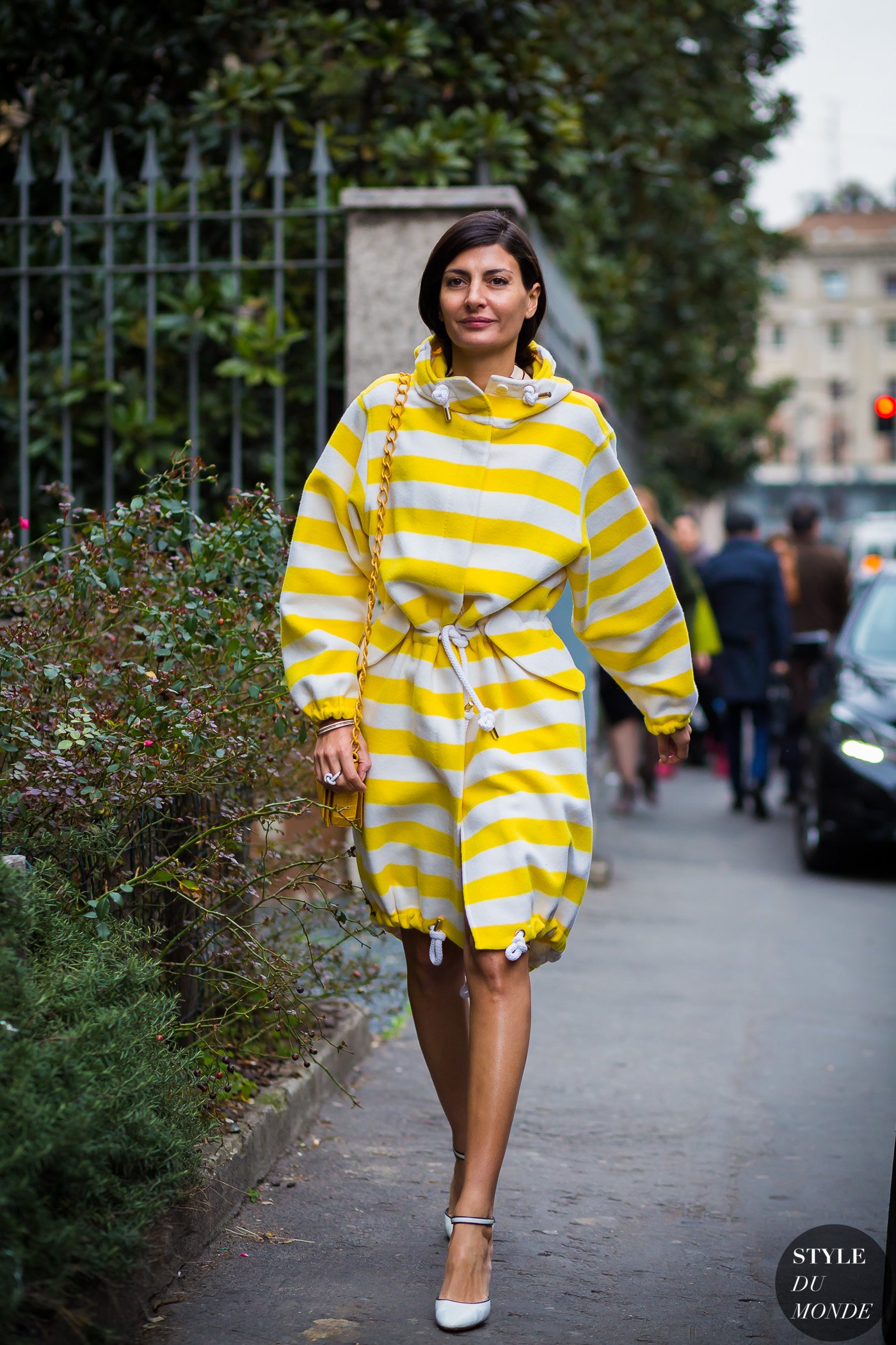 Giovanna Battaglia Street Style Street Fashion Streetsnaps by STYLEDUMONDE Street Style Fashion Photography