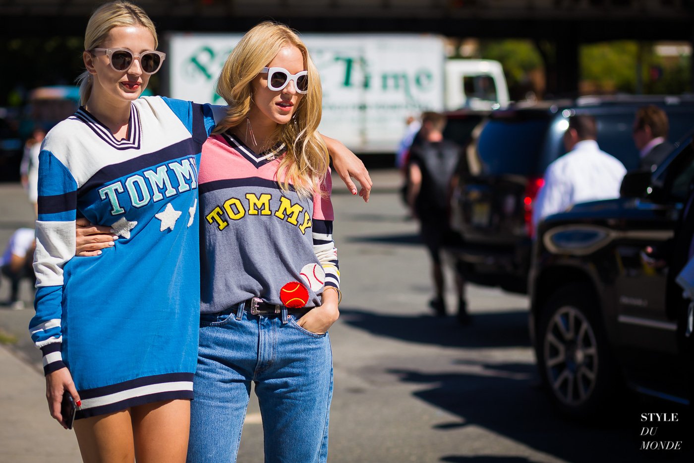 Caroline Vreeland and Shea Marie Street Style Street Fashion Streetsnaps by STYLEDUMONDE Street Style Fashion Photography