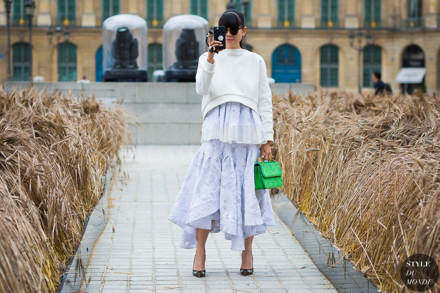 Leaf Greener Street Style Street Fashion Streetsnaps by STYLEDUMONDE Street Style Fashion Photography