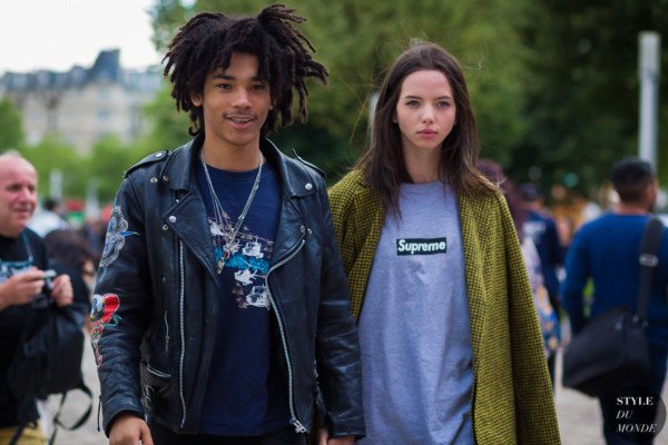 Luka Sabbat and Adriana Mora Street Style Street Fashion Streetsnaps by STYLEDUMONDE Street Style Fashion Photography