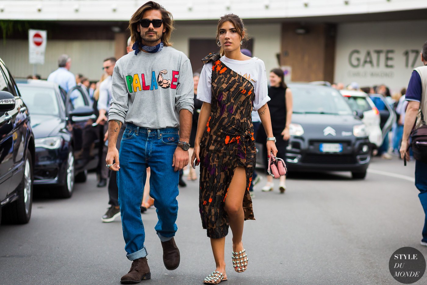 Patricia Manfield and Giotto Calendoli Street Style Street Fashion Streetsnaps by STYLEDUMONDE Street Style Fashion Photography