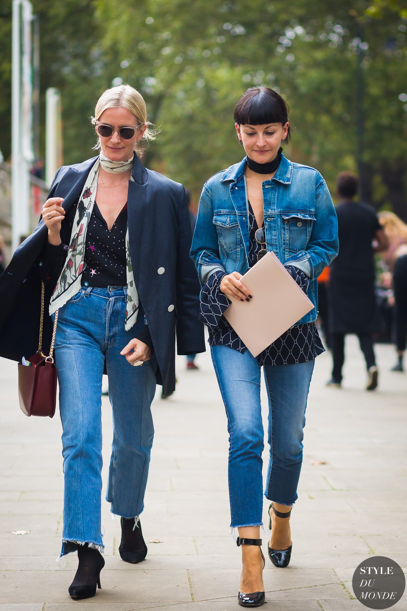 Between the shows Denim by STYLEDUMONDE Street Style Fashion Photography