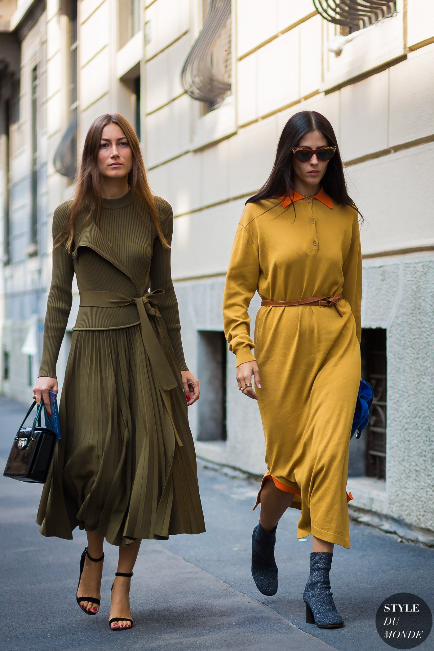 Giorgia Tordini and Gilda Ambrosio by STYLEDUMONDE Street Style Fashion Photography