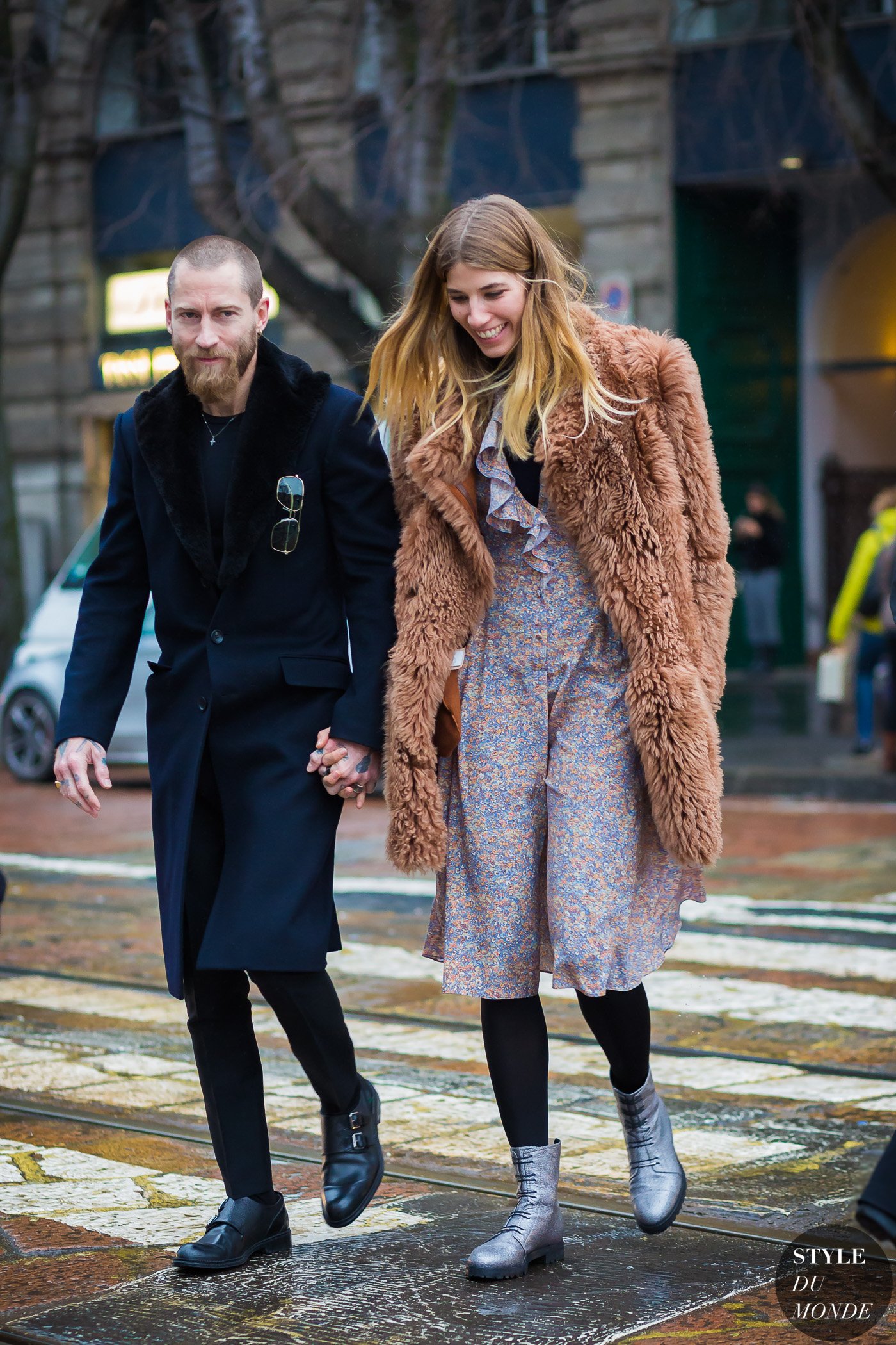 Justin OShea and Veronika Heilbrunner by STYLEDUMONDE Street Style Fashion Photography