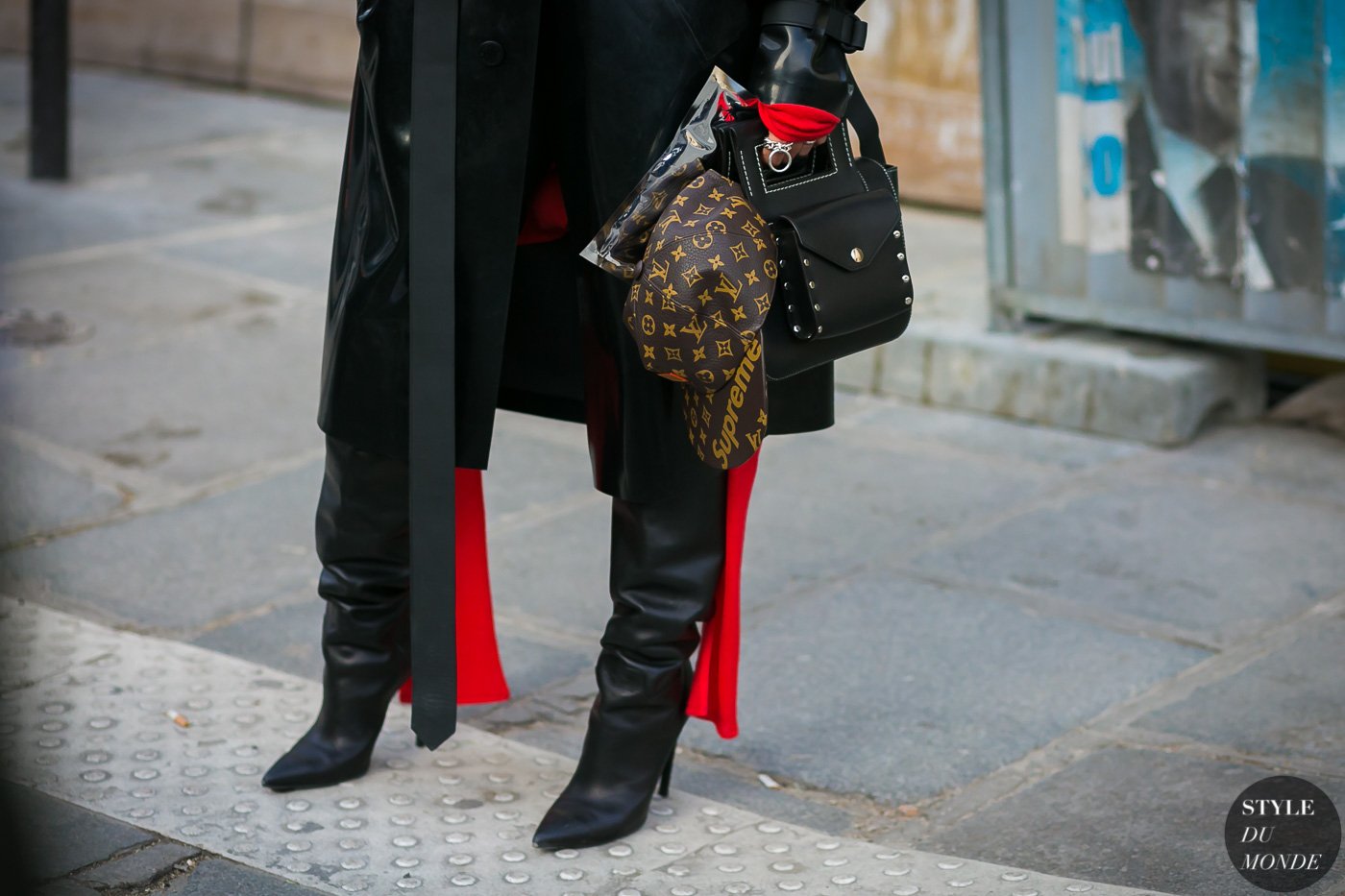 Louis Vuitton Supreme by STYLEDUMONDE Street Style Fashion Photography