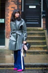 PVC coat latex vinyl jacket by STYLEDUMONDE Street Style Fashion Photography