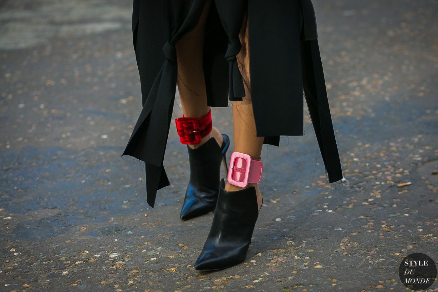 Attico Satin Ankle Cuffs by STYLEDUMONDE Street Style Fashion Photography