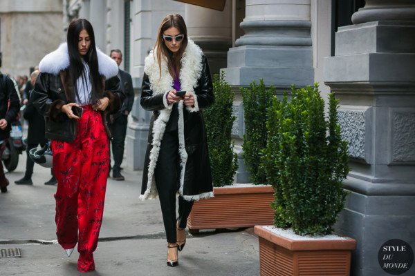 Gilda Ambrosio and Giorgia Tordini by STYLEDUMONDE Street Style Fashion Photography