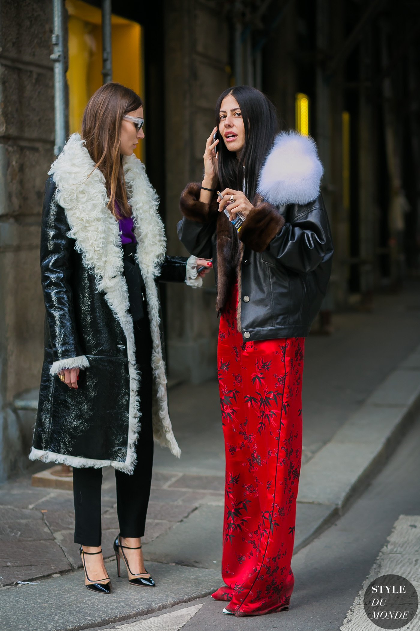 Gilda Ambrosio and Giorgia Tordini by STYLEDUMONDE Street Style Fashion Photography