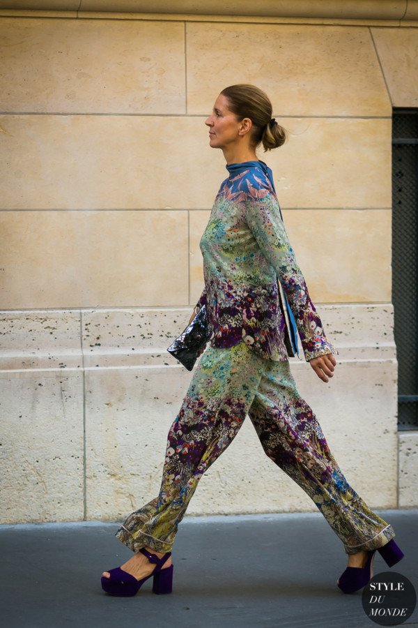 Karla Otto before the Valentino show